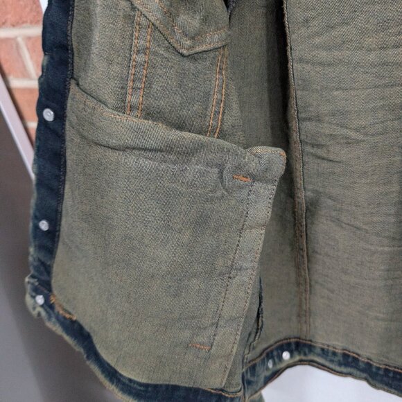 Evolution in Design Distressed Jean Jacket - Picture 6 of 7
